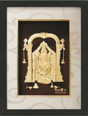 23% OFF on FineDor 24K Gold Leaf Frames Lord Balaji Showpiece - 48 cm 23% OFF on FineDor 24K Gold Leaf Frames Lord Balaji Showpiece - 48 cm