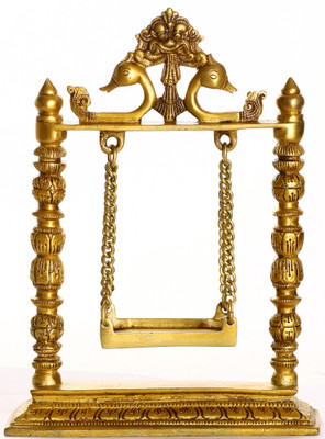 20% OFF on Exotic India Swing for Your Beloved Deity with Peacock Pair and Kirtimukha Atop Showpiece - 25.4 cm 20% OFF on Exotic India Swing for Your Beloved Deity with Peacock Pair and Kirtimukha Atop Showpiece - 25.4 cm