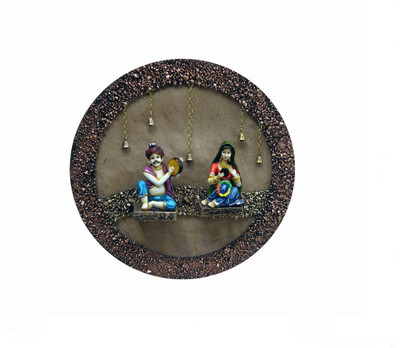 13% OFF on Krafthub Rajasthani Couple In Circle With Jute Background Showpiece - 51 cm 13% OFF on Krafthub Rajasthani Couple In Circle With Jute Background Showpiece - 51 cm