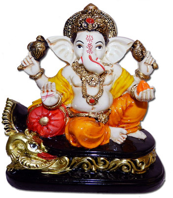 50% OFF on Anant Maharaja Ganpati Ganesh Idol Showpiece  -  13 cm