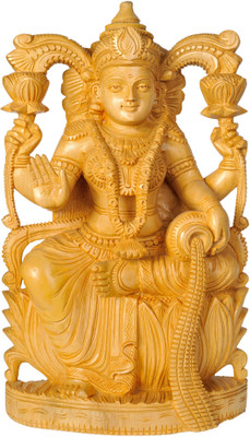 20% OFF on Exotic India Goddess Lakshmi with Wealth Pot Showpiece - 45.72 cm