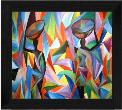 44% OFF on Ellicon B64 Abstract Art Painting Showpiece - 19.5 cm