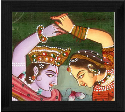 44% OFF on Ellicon B27 Radha Krishna Painting Showpiece - 19.5 cm