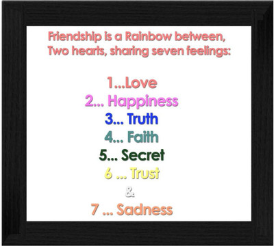 44% OFF on Ellicon B235 Friendship Is A Rainbpw Showpiece - 19.5 cm