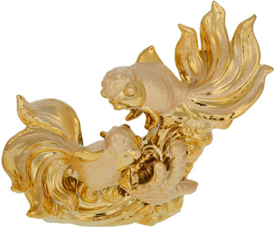 34% OFF on Dharmaraj Links Fish Golden Showpiece - 27 cm 34% OFF on Dharmaraj Links Fish Golden Showpiece - 27 cm