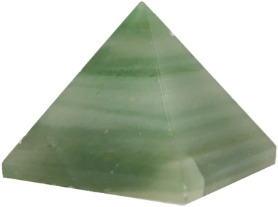 56% OFF on Divya Mantra Divya Metaphysical Crystal Chakra Pyramid in Green Jade Showpiece - 2 cm