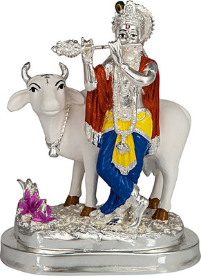 24% OFF on Siri Creations Krishna idol with Enemel Showpiece - 14 cm