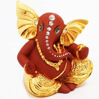 9% OFF on Ghasitaram Gifts Lmtk5048 Brown Terricota Ganesha Showpiece - 9% OFF on Ghasitaram Gifts Lmtk5048 Brown Terricota Ganesha Showpiece -