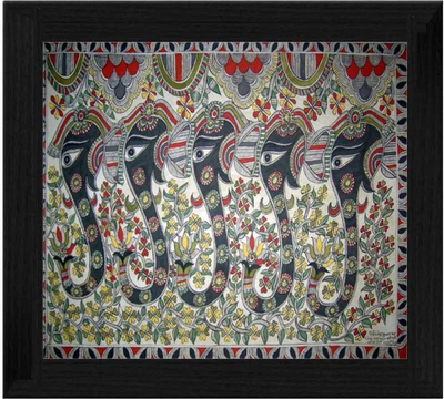 44% OFF on Ellicon B67 Madhubani Elephant Painting Showpiece - 19.5 cm 44% OFF on Ellicon B67 Madhubani Elephant Painting Showpiece - 19.5 cm