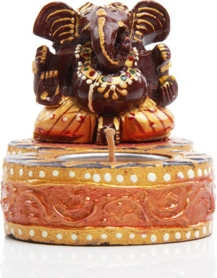 24% OFF on Adaa Lord Ganesha with Single Diya (Dark Maroon) Showpiece - 8 cm 24% OFF on Adaa Lord Ganesha with Single Diya (Dark Maroon) Showpiece - 8 cm