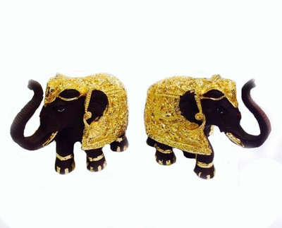 7% OFF on TOFA Elephant Pair Showpiece - 9 cm 7% OFF on TOFA Elephant Pair Showpiece - 9 cm