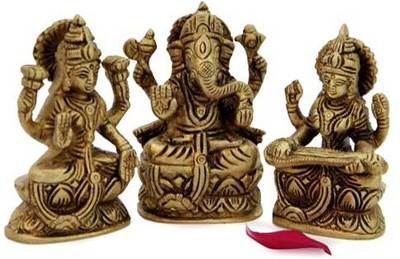 Gifts By Meeta Lakshmi Ganesh Saraswati Showpiece - 7.62 cm Gifts By Meeta Lakshmi Ganesh Saraswati Showpiece - 7.62 cm