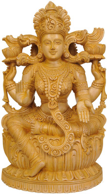 20% OFF on Exotic India Lakshmi the Goddess Who Gives Money Showpiece - 49.53 cm