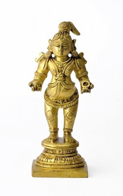 Redbag Lord Krishna Loves Laddoo Brass Statue Showpiece - 11.43 cm Redbag Lord Krishna Loves Laddoo Brass Statue Showpiece - 11.43 cm