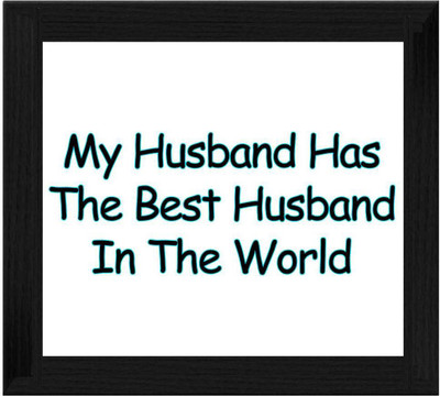 44% OFF on Ellicon B556 My Husband Has The Best Husband Showpiece - 19.5 cm