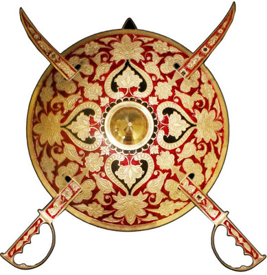 1% OFF on Dekor World Wall Hanging Rajputani Sword Showpiece - 30 cm