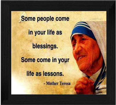 44% OFF on Ellicon B465 Mother Teresa Quotes Showpiece - 19.5 cm