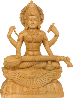 20% OFF on Exotic India Seated Goddess Saraswati with Veena Showpiece - 41.910000000000004 cm