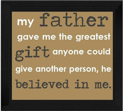 44% OFF on Ellicon B365 Father Quotes Showpiece - 19.5 cm