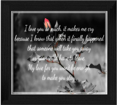 44% OFF on Ellicon B618 I Love My Wife Quotes Showpiece - 19.5 cm