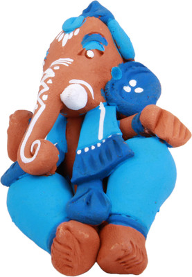 32% OFF on Adaa Terracotta - Reclining Ganesha Statue - Blue Showpiece - 8 cm 32% OFF on Adaa Terracotta - Reclining Ganesha Statue - Blue Showpiece - 8 cm