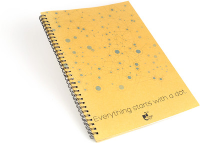 Thinkpot Everything Starts With A Dot Sketch Pad (Brown, 40 Sheets)