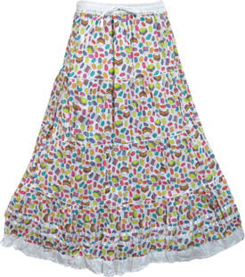 Indiatrendzs Printed Women's A-line Skirt: Skirt