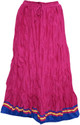 Indiatrendzs Solid Women's A-line Pink Skirt