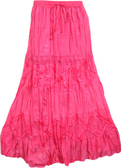 Indiatrendzs Solid Women's A-line Skirt: Skirt