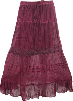 Indiatrendzs Solid Women's A-line Skirt: Skirt