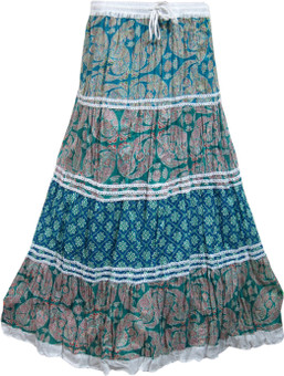 Indiatrendzs Printed Women's A-line Skirt: Skirt