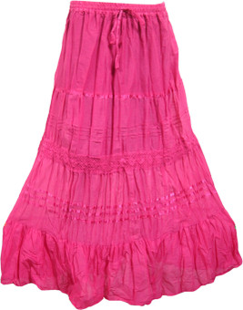 Indiatrendzs Solid Women's A-line Skirt: Skirt