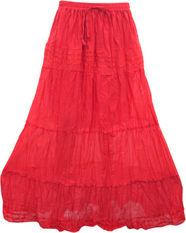 Indiatrendzs Solid Women's A-line Skirt: Skirt