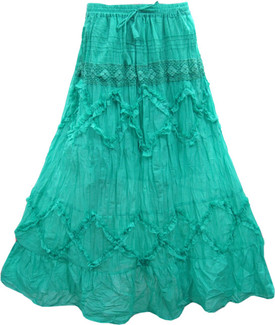 Indiatrendzs Solid Women's A-line Skirt: Skirt