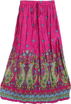 Indiatrendzs Paisley Women's A-line Skirt: Skirt