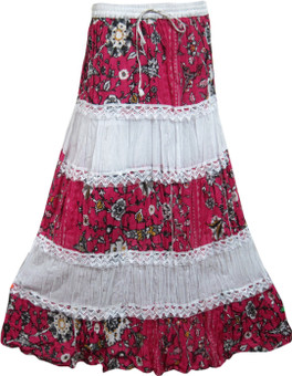 Indiatrendzs Printed Women's A-line Skirt: Skirt