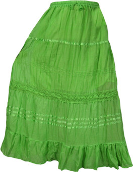 Indiatrendzs Striped Women's A-line Skirt: Skirt