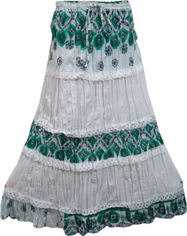 Indiatrendzs Printed Women's A-line Skirt: Skirt