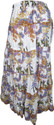 Indiatrendzs Floral Print Women's Tiered Skirt: Skirt