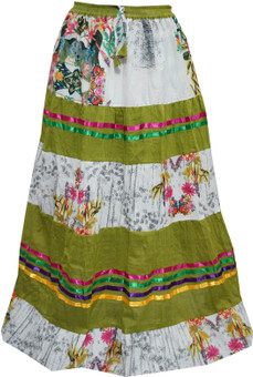 Indiatrendzs Printed Women's A-line Skirt