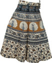 Indiatrendzs Floral Print, Animal Print Women's Wrap Around Skirt: Skirt