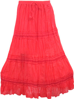 Indiatrendzs Solid Women's A-line Skirt: Skirt