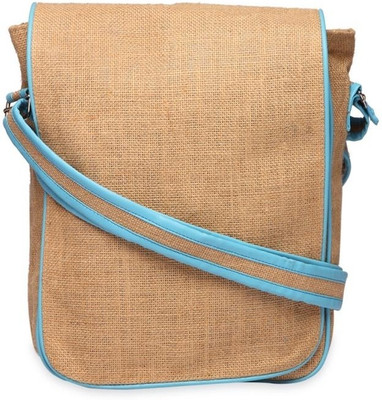 31% OFF on Campus Sutra Men, Women Casual Beige Jute Sling Bag
