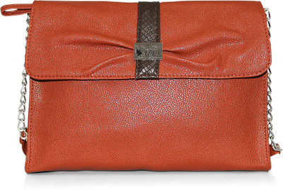 50% OFF on Fab Fashion Women, Girls Casual, Festive, Formal Brown Leatherette Sling Bag