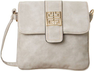 23% OFF on Cappuccino Women Casual Grey Synthetic leather Sling Bag 23% OFF on Cappuccino Women Casual Grey Synthetic leather Sling Bag