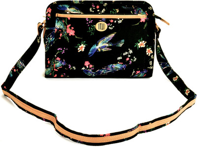 Ivory Tag Women Black Leatherette, Canvas