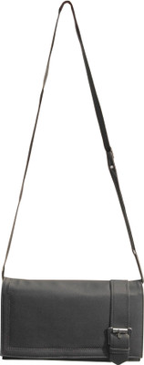 55% OFF on Blonde Women Casual Black Rexine Sling Bag