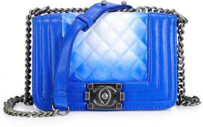 40% OFF on Naitik Products Women Casual Blue, White PU Sling Bag 40% OFF on Naitik Products Women Casual Blue, White PU Sling Bag