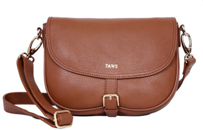54% OFF on Taws Women Formal Brown Genuine Leather Sling Bag 54% OFF on Taws Women Formal Brown Genuine Leather Sling Bag