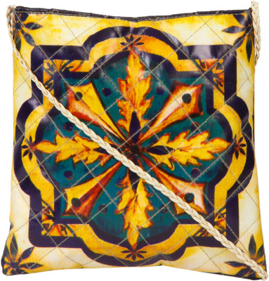 The House of Tara Women Casual, Evening/Party Multicolor Polyester Sling Bag